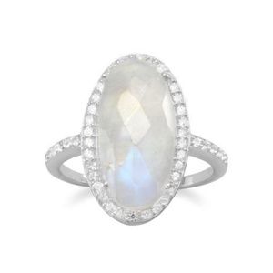 GORGEOUS RAINBOW MOONSTONE RING